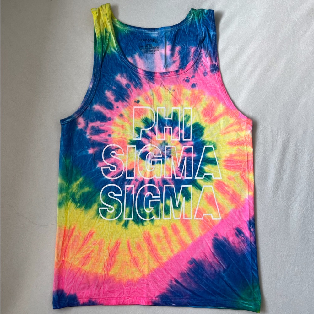 Phi Sigma Sigma Tie Dye Tank Top